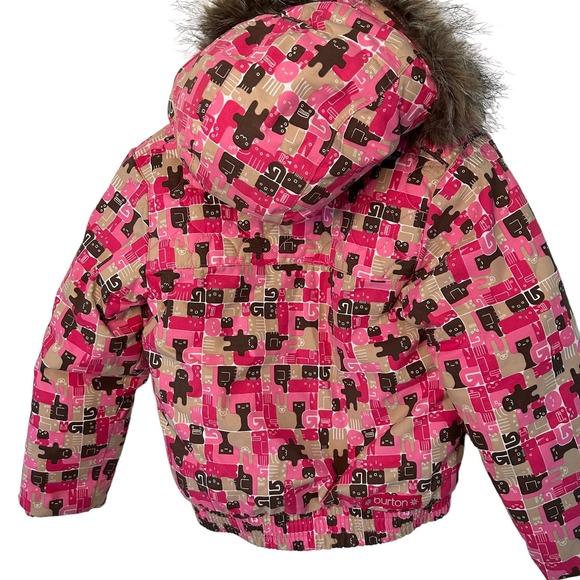 Burton Dry Ride Sugar & Spice Full Zip Hooded Ski Jacket | size 6 - Picture 2 of 11